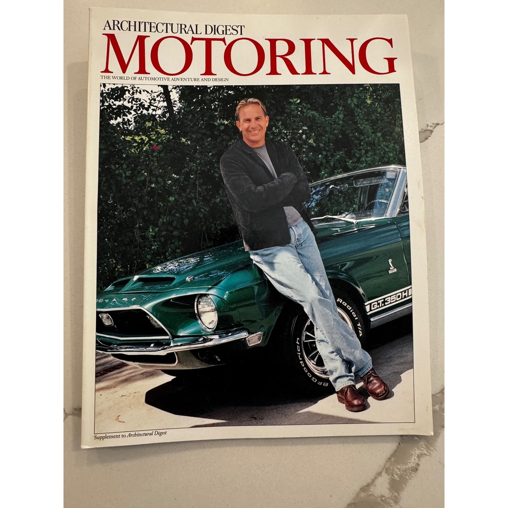 Architectural Digest Motoring Magazine Kevin Costner Shelby GT350H Rolex Ad